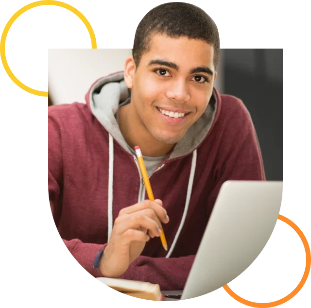 student reviewing their academic records