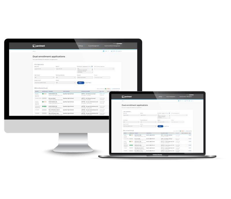 Student Dual Enrollment UI
